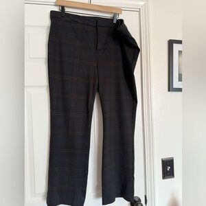 NYDJ Black Plaid Trousers